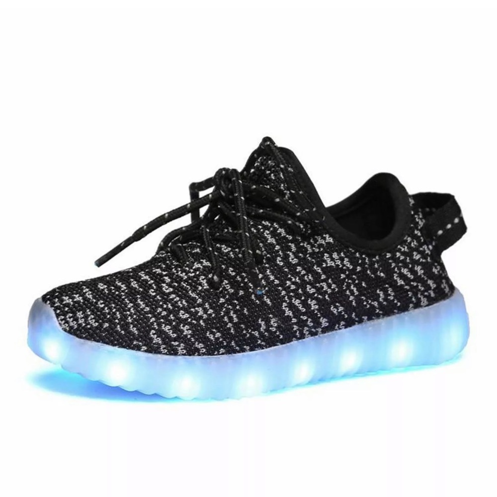 SLICKKICKS Multi-Color LIGHT UP Shoes black
